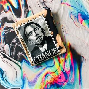 Obama Reworked Acid Wash Distressed Crop L